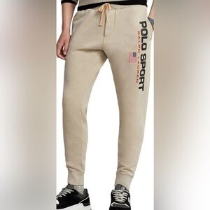 Polo Sport Ralph Lauren Red Rocks Fleece Jogger Sweatpants Khaki Men's Size XXL